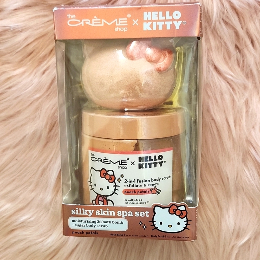 Brand New The Creme Shop HELLO KITTY Silky Skin SPA SET